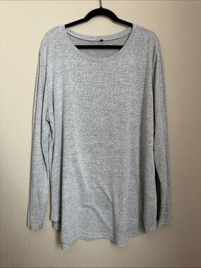 Light Gray Long Sleeve Knit Top